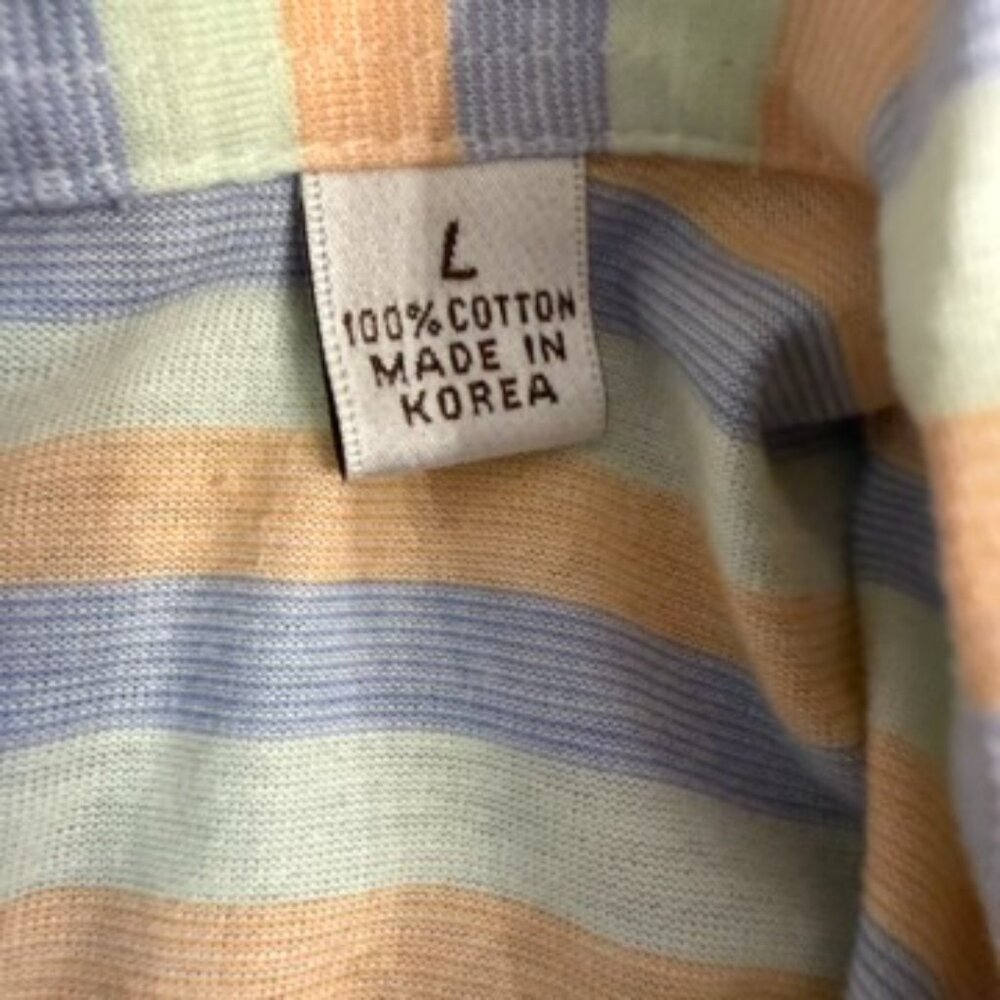 Peter Millar Pastel Stripe Polo Shirt – Size Large (Women’s) - Picture 6 of 12